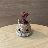 栗-うま 　"土にかえる"干支の置物シリーズ