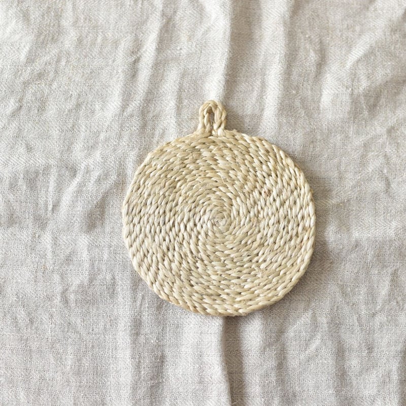 ま～るいコースター（ナチュラル） | PRIYO handicrafts