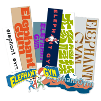 Elephant Gym Logo Sticker Collection