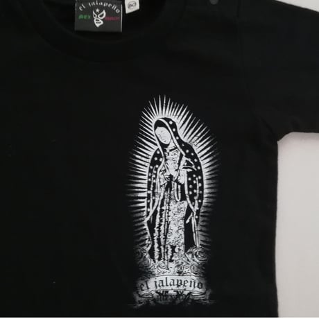 キッズ　グアダルーペ 半袖ロンパース　ブラック
