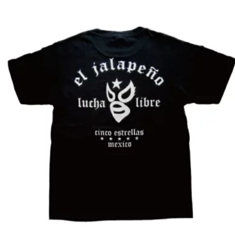 マスク2 Tシャツ ブラック ルチャリブレ | エルハラペーニョ