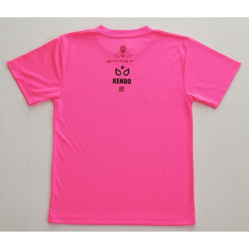 THE IPPON KENDO ドライTシャツ 蛍光ピンク 剣道Tシャツ | エル