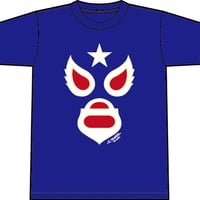マスク１Tシャツ　ロイヤルブルー