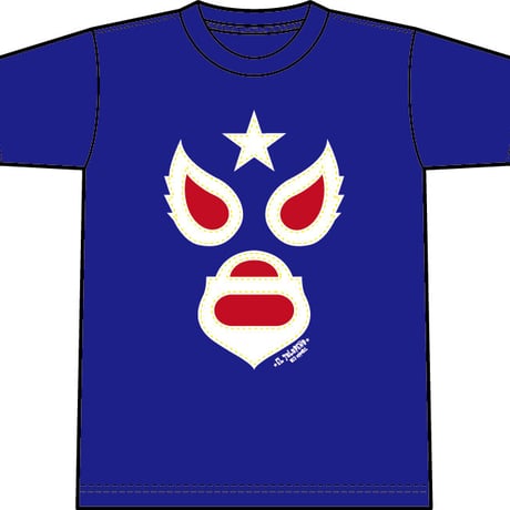 マスク１Tシャツ　ロイヤルブルー