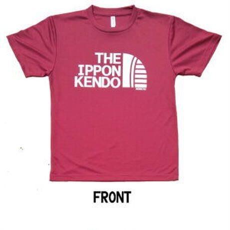 剣道 THE IPPON KENDO ドライＴシャツ バーガンディ 剣道Tシャツ