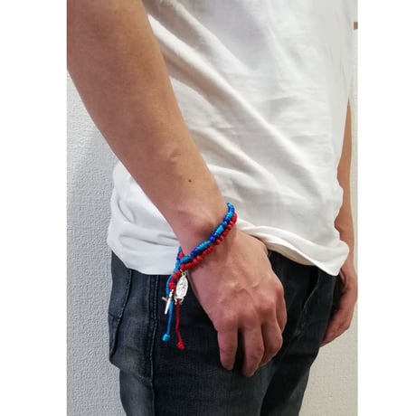 チャーム付きブレスレット　ウッド