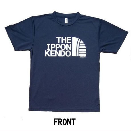 剣道 THE IPPON KENDO ドライＴシャツ ネイビー 剣道Tシャツ