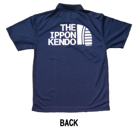 剣道 THE IPPON KENDO ドライポロシャツ ネイビー 剣道ポロシャツ