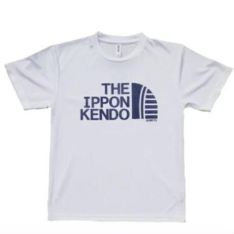 剣道 THE IPPON KENDO ドライＴシャツ ホワイト 剣道Tシャツ