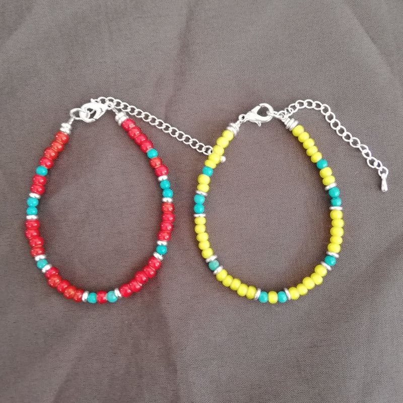 オールドビーズ ブレスレット レッド | エルハラペーニョ