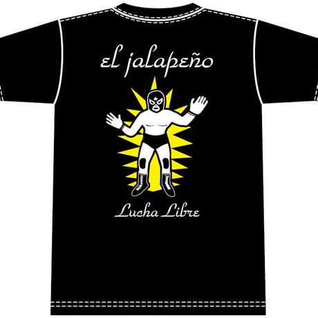 ルチャドールTシャツ　ブラック