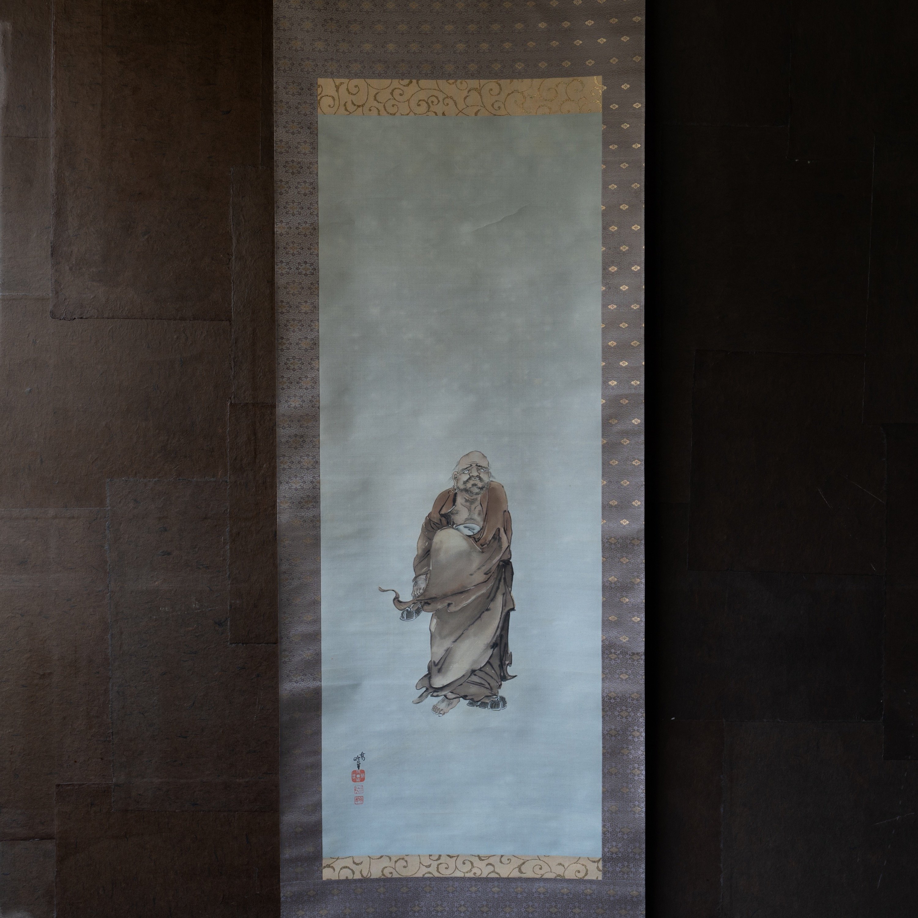 真野暁亭「達磨図」 明治期【掛軸】 | 浮世絵販売・買取「竹井事務所」大阪