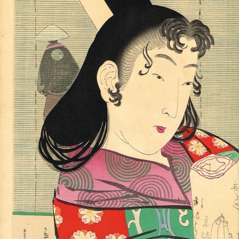 真作/島田廣明/浮世絵/美人画/NO.2/布袋屋掛軸HB-23/ 浮世絵一覧 － 浮世絵ぎゃらりい秋華洞