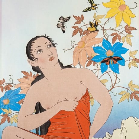 ポール・ジャクレー「蝶、南洋」昭和14年(1939)【浮世絵】