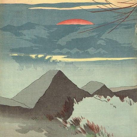 田口 米作「草河口付近 満州騎兵異相」明治28年（1895）