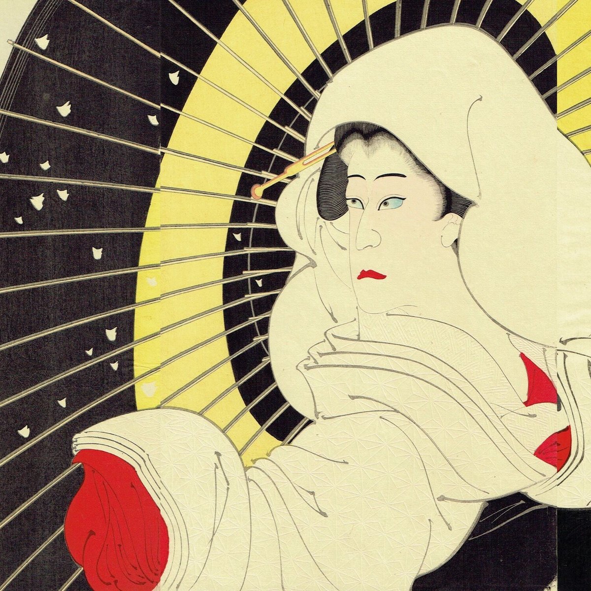 右田年英（梧斎）「歌舞伎座新 狂言所作事 鷺娘」明治25年(1892 
