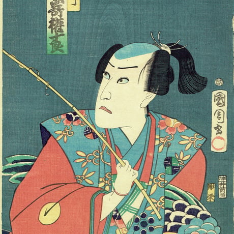 豊原国周「郡三升団扇絵合」慶応1年（1865）【浮世絵】