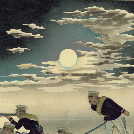 小林清親「平壌激戦我軍大勝利之図」明治27年（1894）【浮世絵】