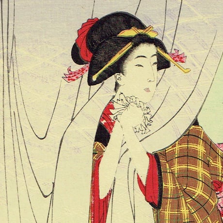 月岡芳年「新撰東錦絵 白木屋於駒の話」明治19年(1886)【浮世絵】