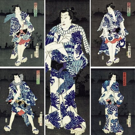 豊原国周「夏景色廓の連染」慶応2年（1866）【浮世絵】