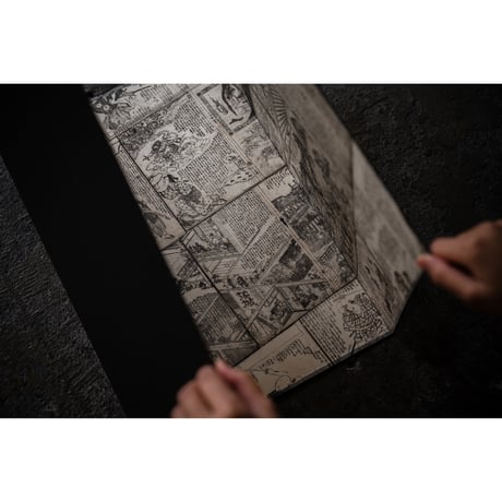 オリジナル 三枚折 タトウ 「草双紙内張 鳥 他」2401-c