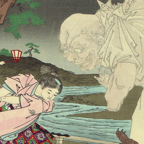 揚州周延「東錦昼夜競 楠正行」明治19年（1886）【浮世絵】