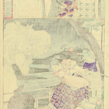 揚州周延「東錦昼夜競 楠正行」明治19年（1886）【浮世絵】