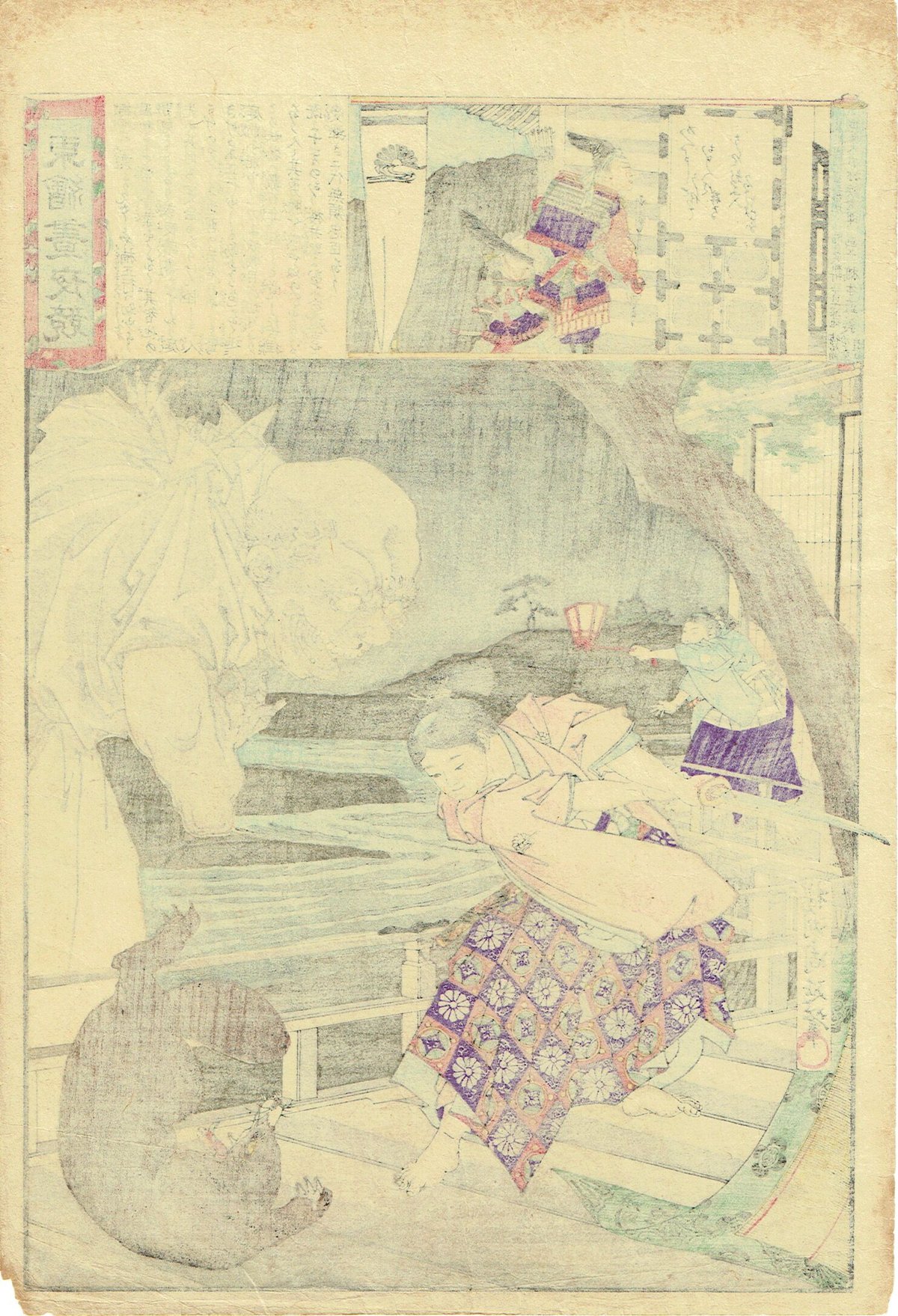 揚州周延「東錦昼夜競 楠正行」明治19年（1886）【浮世絵】 | 浮世絵