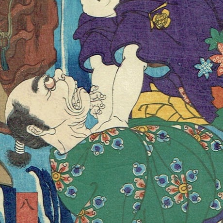 月岡芳年「東錦浮世講談 桃川燕山 箱王丸」慶応3年（1867）【浮世絵】