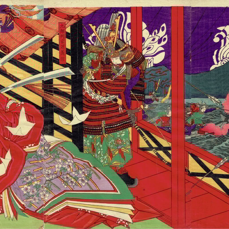 浮世絵版画「生田杜大合戦之図」 浮世絵版画「生田杜大合戦之図」 - メルカリ