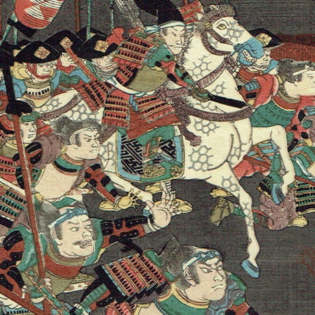 歌川芳員「佐藤四郎兵衛忠信」嘉永5年【浮世絵】