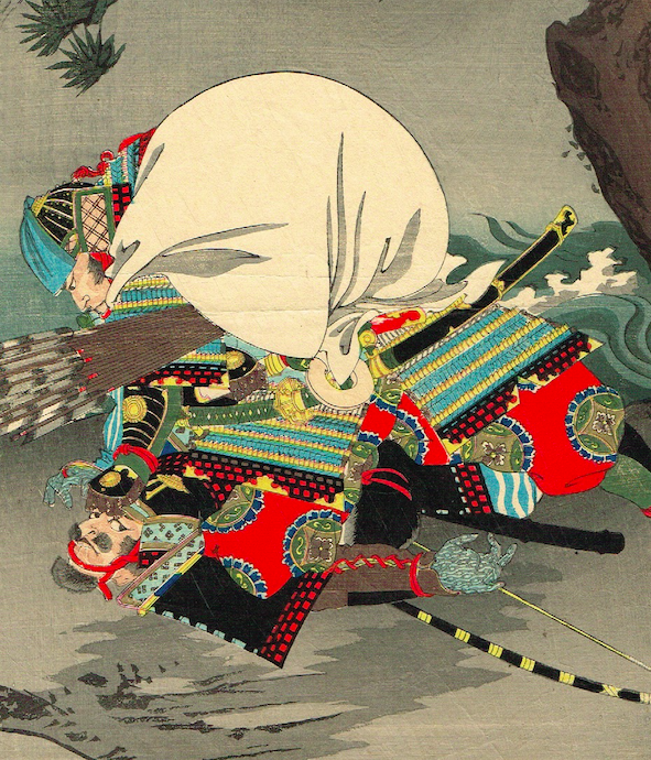 浮世絵（ukiyo-e）『竹の一節　壇浦兜軍紀　』揚州周延　明治期　当時物 浮世絵（ukiyo-e）『竹の一節 壇浦兜軍紀 』揚州周延 明治期
