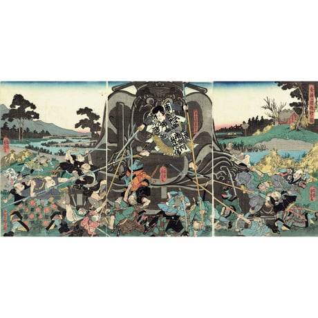 歌川芳虎 「合法ヶ辻仇討ノ図」嘉永頃（1848頃）【浮世絵】
