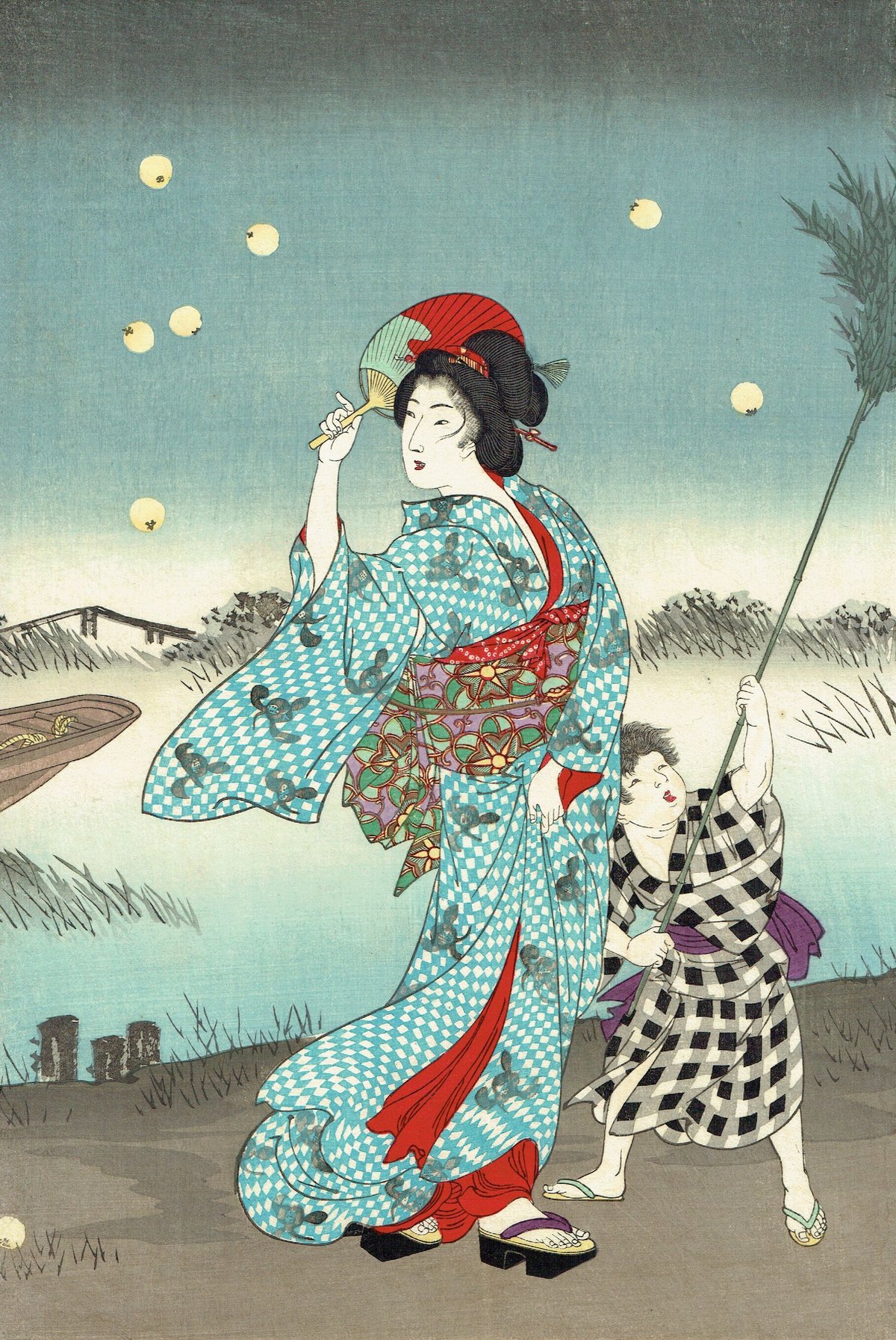 浮世絵、時代かがみ(元治之頃）橋本周延画