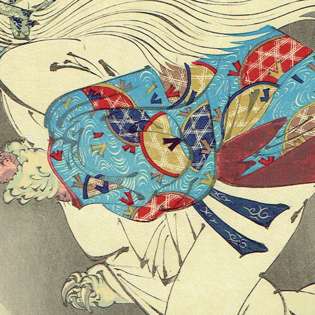 浮世絵、明治暴勇聚三枚綴り、鈴木雷年基画(芳年の弟子大阪の人) 浮世絵、明治暴勇聚三枚綴り、鈴木雷年基画(芳年の弟子大阪の人)