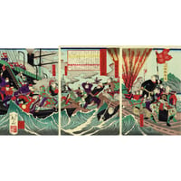 早川松山「鹿児島逆徒征討図」明治10年（1877）【浮世絵】