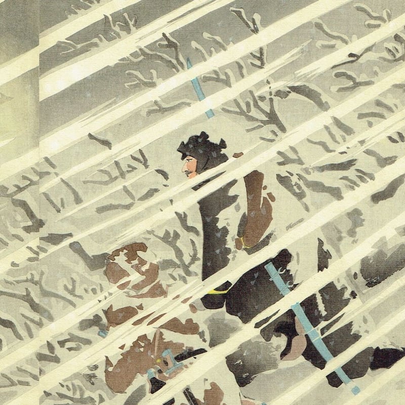 小林清親「田庄台攻撃占領之圖」明治28年（1895）【浮世絵】 | 浮世絵