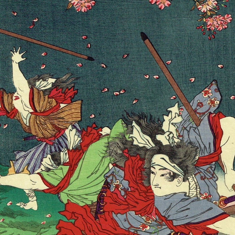 吉村鳳柳『池辺遊鹿』 吉村鳳柳『池辺遊鹿』