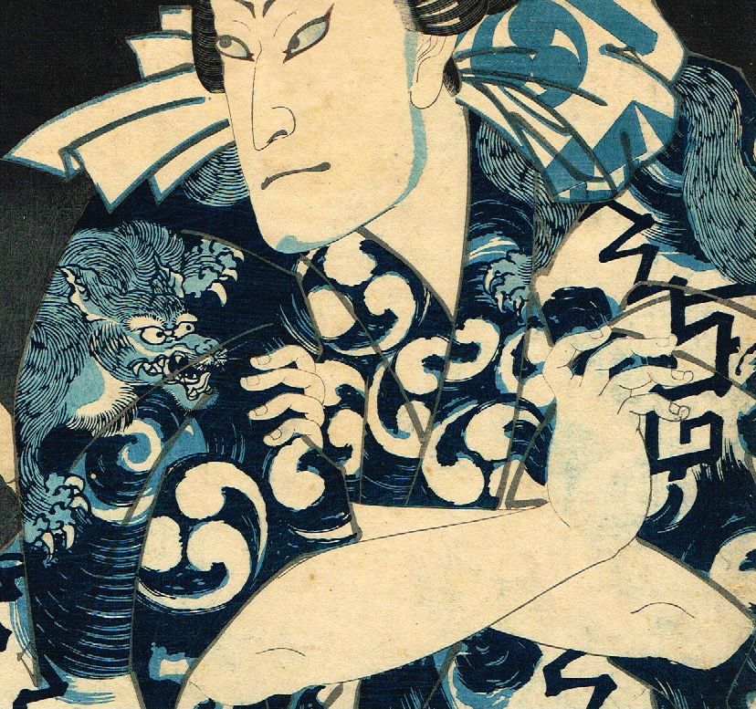 豊原国周「朝帰雁の五人連 中村芝翫」文久3年【浮世絵