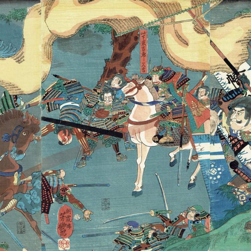 落合芳幾 「太平記因幡山之図」文久2年(1862)【浮世絵】 | 浮世絵 落合芳幾 「太平記因幡山之図」文久2年(1862)【浮世絵】 | 浮世絵