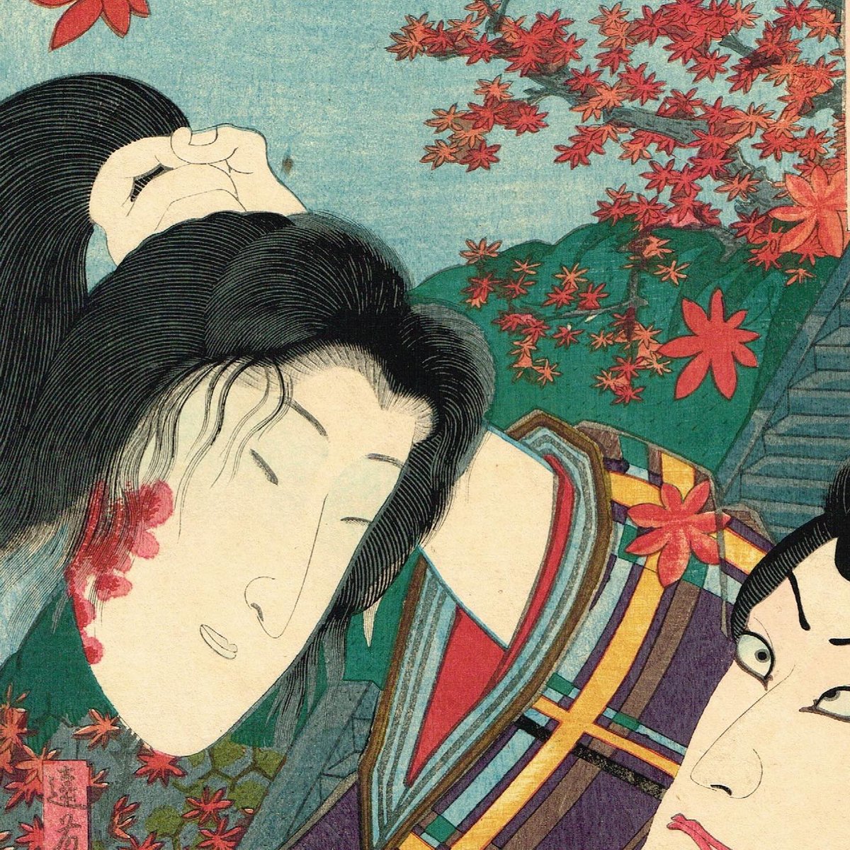 豊国三代「見立三十六歌撰 遠藤武者」嘉永5年【浮世絵】 | 浮世絵販売