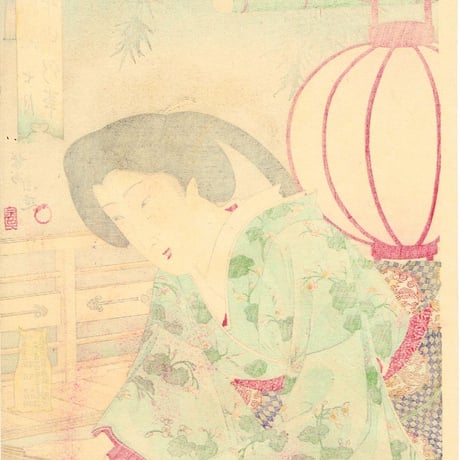 揚州周延 「東風俗年中行事 七月」明治23年【浮世絵】