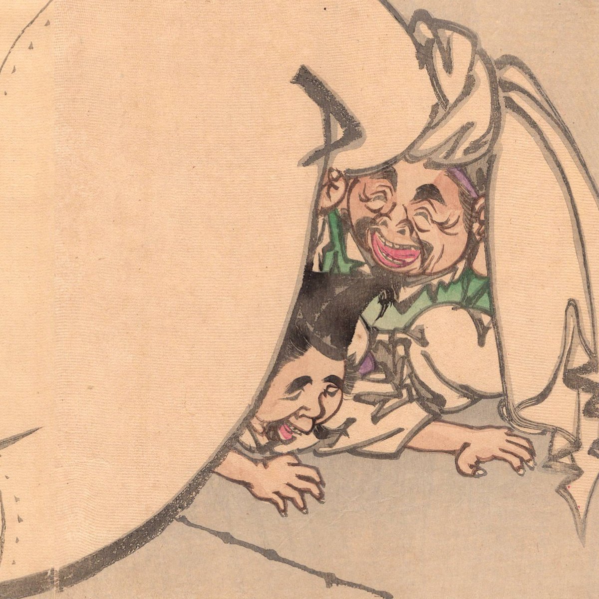 月岡芳年 手摺木版画 「延命院日當話」浮世絵　美人画 fit=scale-down,w=1200