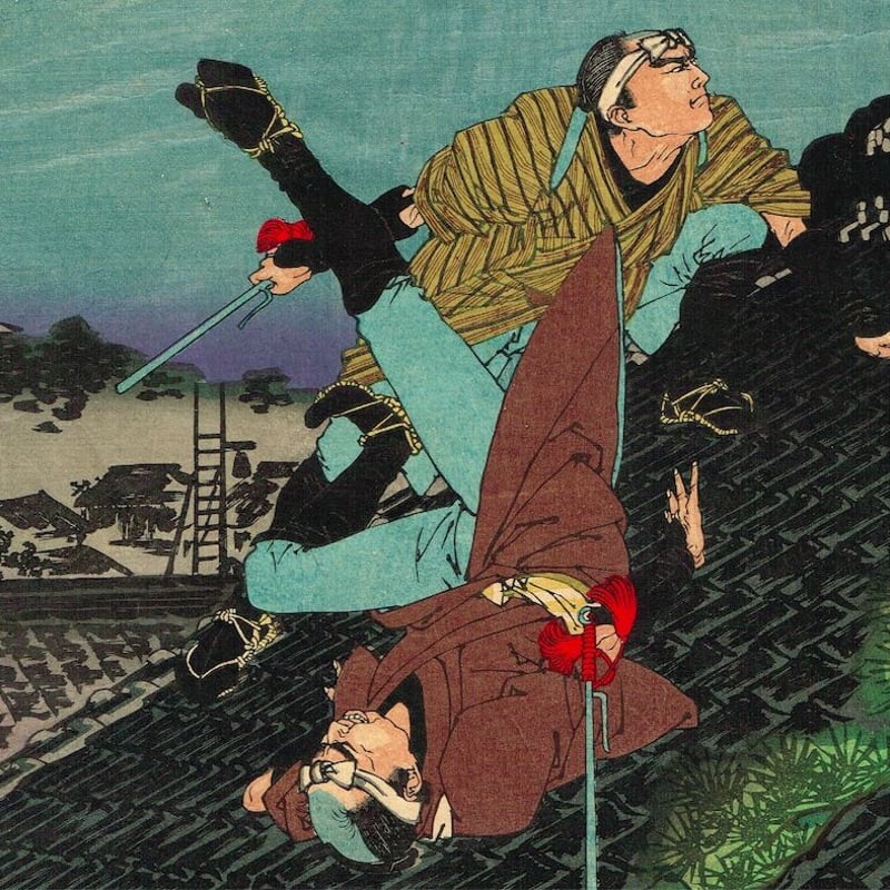 水野年方「千代田ノ城噂白浪」明治18年(1885)【浮世絵