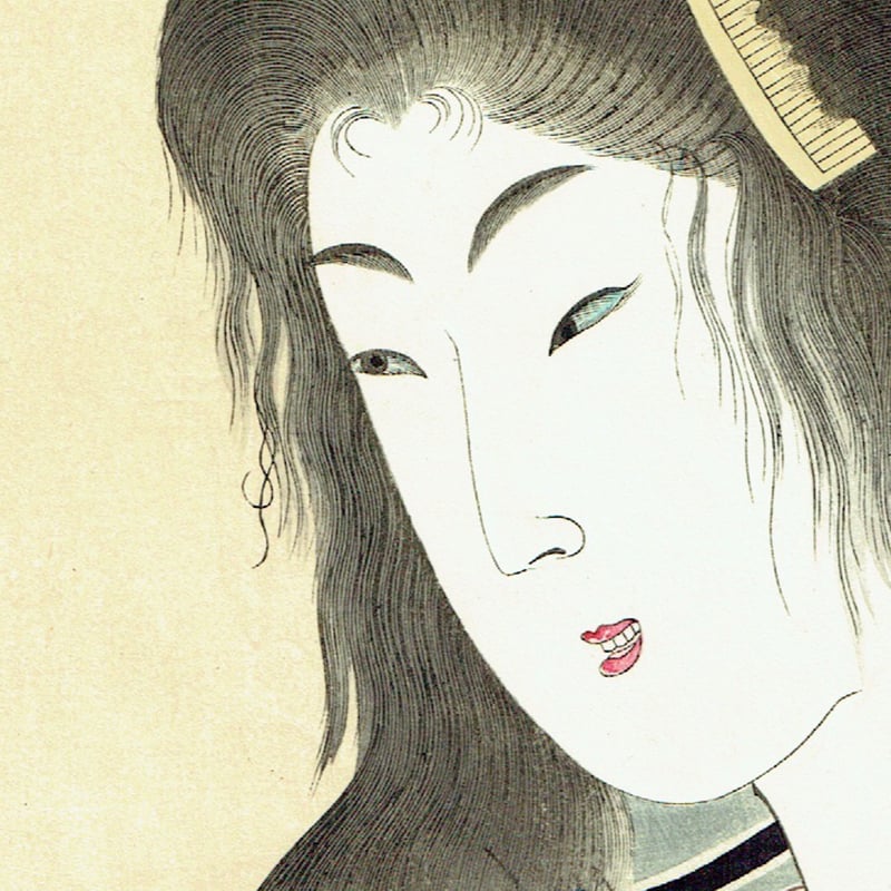 浮世絵（ukiyo-e）木版画　揚州周延　『女礼式之図』　三枚綴　明治期　当時物 浮世絵（ukiyo-e）木版画 揚州周延 『女礼式之図』 三枚綴 明治