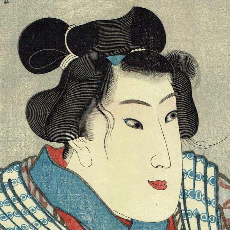 「田舎茶屋 六老之図」歌川国芳 明治2年刊 揃2枚|浮世絵 錦絵 木版画 歌川国芳 「浮世又平名画奇特」嘉永6年【浮世絵】(歌川国芳