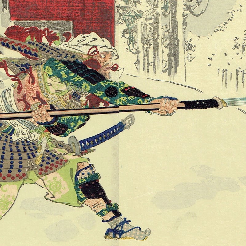 尾形月耕 「吉野山忠信君討覺範囲」 明治31年(1898)【浮世絵 尾形月耕 「吉野山忠信君討覺範囲」 明治31年(1898)【浮世絵
