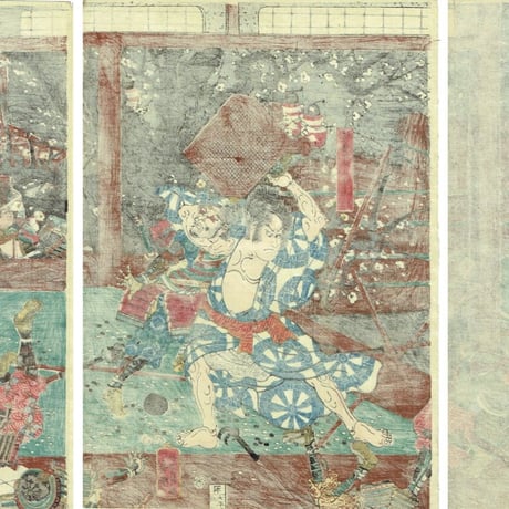 歌川芳員「佐藤四郎兵衛忠信」嘉永5年【浮世絵】