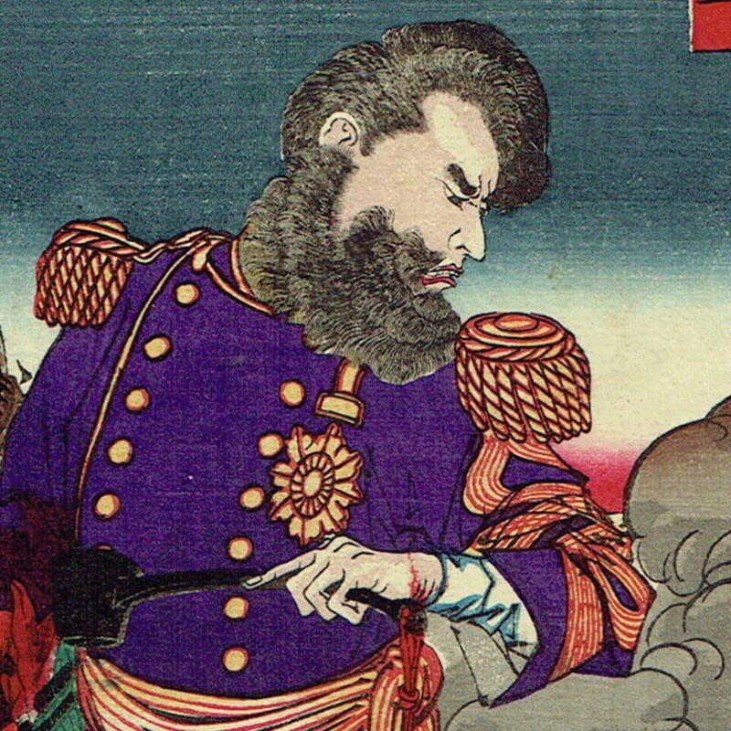 小林年参(進斎)「鹿児島再乱記」明治10年(1877)【浮世絵 小林年参(進斎)「鹿児島再乱記」明治10年(1877)【浮世絵