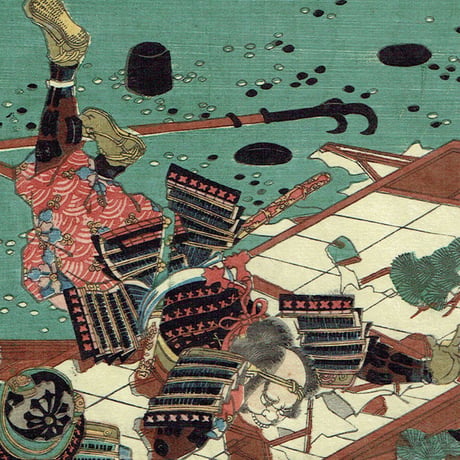 歌川芳員「佐藤四郎兵衛忠信」嘉永5年【浮世絵】